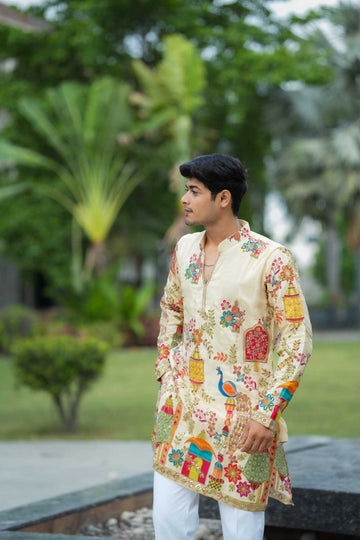 WHITE DESIGNER KURTA