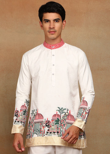 AGRA JACQUARD MORR KURTA