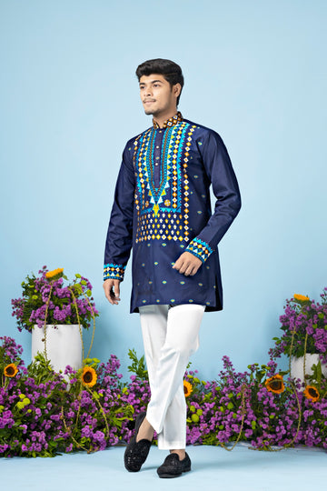 Celestial Ember Heritage Kurta