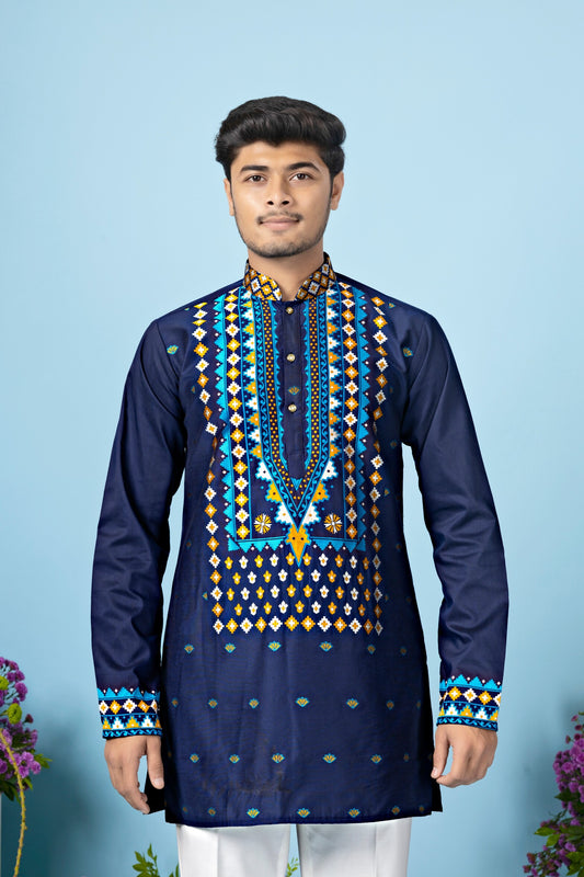Celestial Ember Heritage Kurta