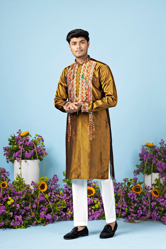BOSS HEAVY NECK DESIGNER KURTA