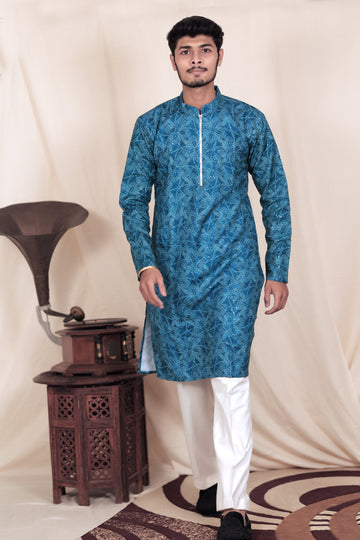 Verdant Heirloom Zip Kurta