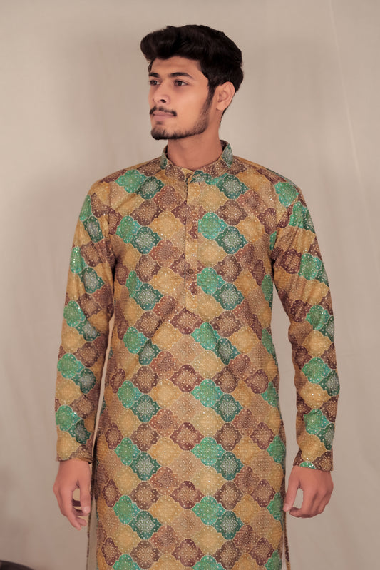Emerald Mosaic Heirloom Kurta