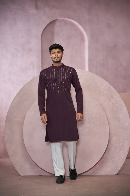Midnight Prism Mirror Kurta