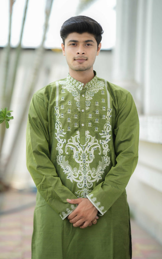 ARJUN MEHNDI MIRROR DESIGNER KURTA