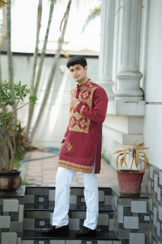 BOX RAJA MIRROR DESIGNER KURTA