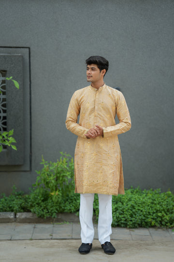 LAXMI JACQUARD MIRROR KURTA
