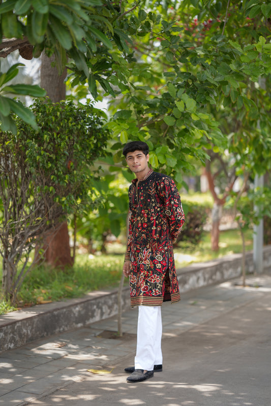 STAR PETALS RICH HANDWORK KURTA